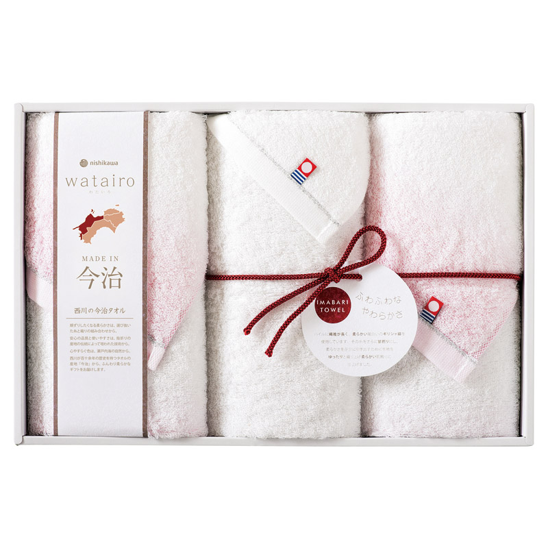 今治 わたいろ タオルギフト フェイスタオル3P