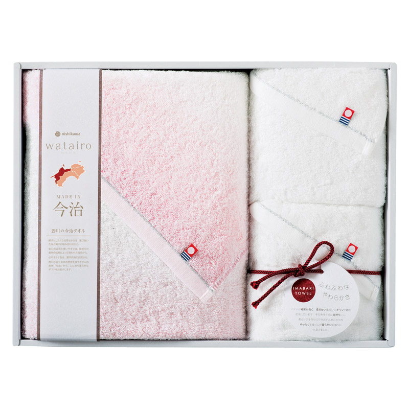 今治 わたいろ タオルギフト バス1P･フェイスタオル2P