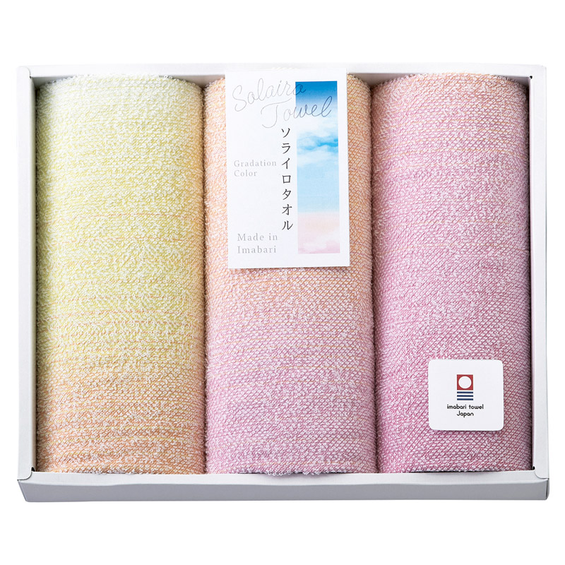 Solairo Towel（ソライロタオル） 今治産タオル フェイスタオル3P