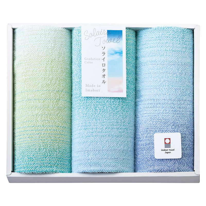 Solairo Towel（ソライロタオル） 今治産タオル フェイスタオル3P