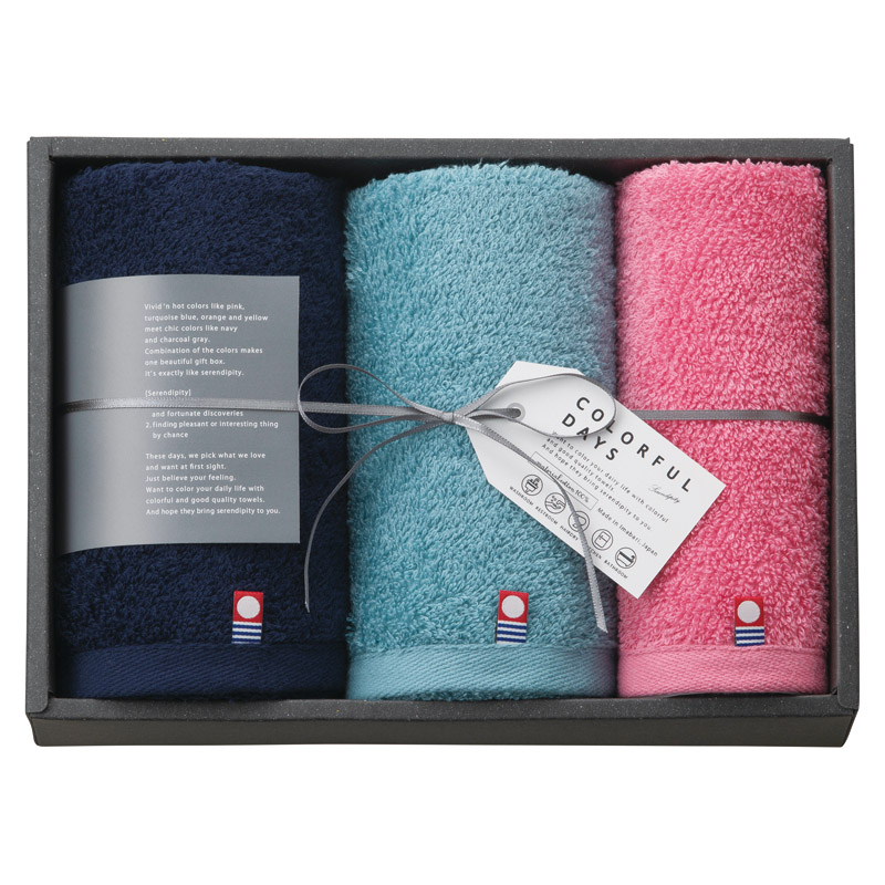 カラフルデイズ フェイス2P･ハンドタオル1P