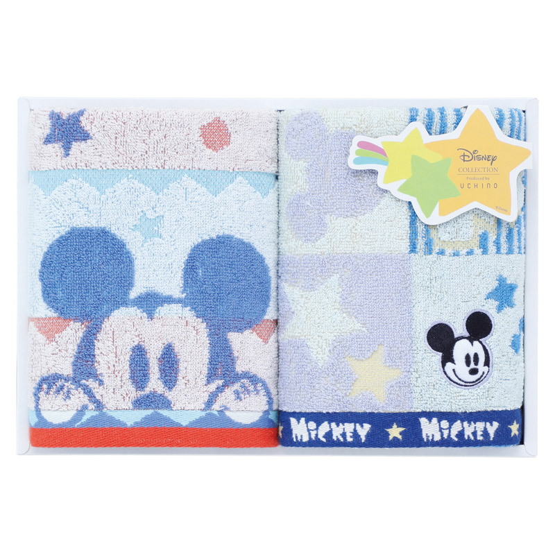 ディズニー ハピネスフレーク フェイスタオル2P