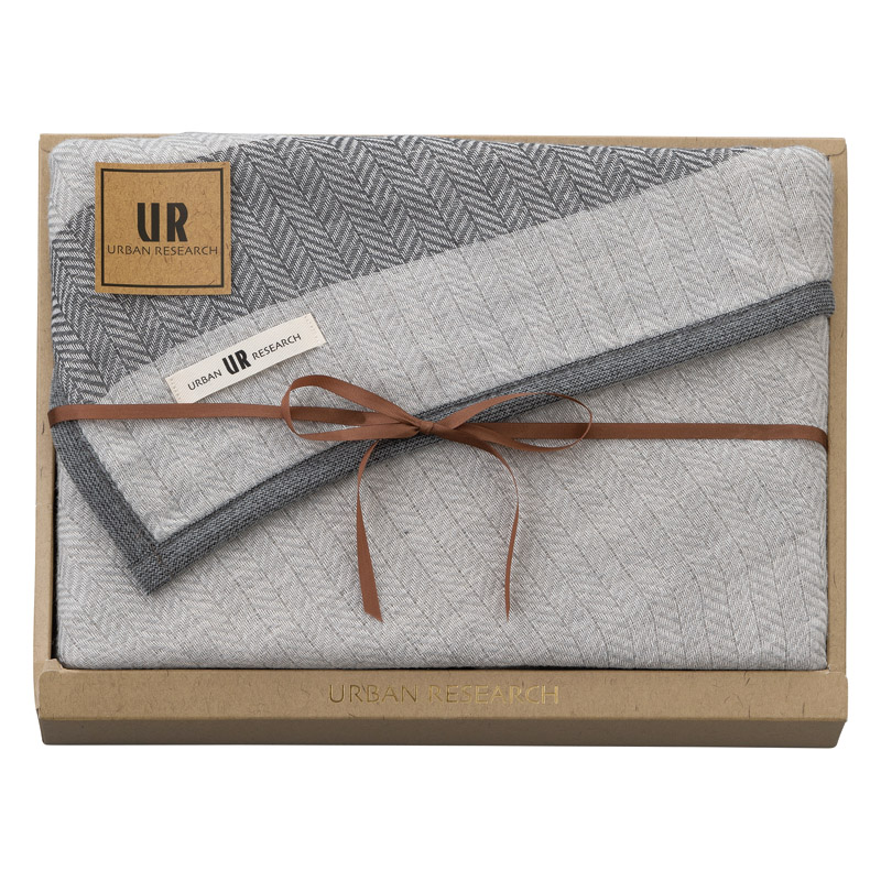 アーバンリサーチ 国産五重織ガーゼひざ掛け