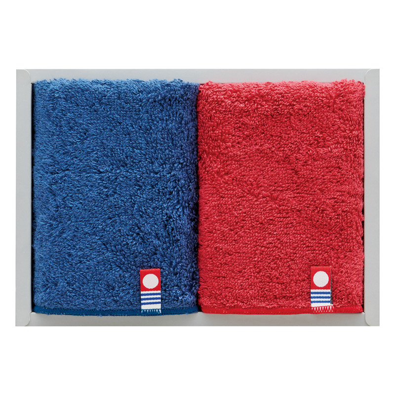 フェルガナコットン 今治カラータオルハンカチ2P