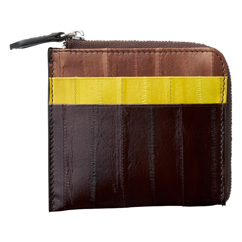 シルヴァノ･ビアジーニ L字ジップ財布（ウナギ革）