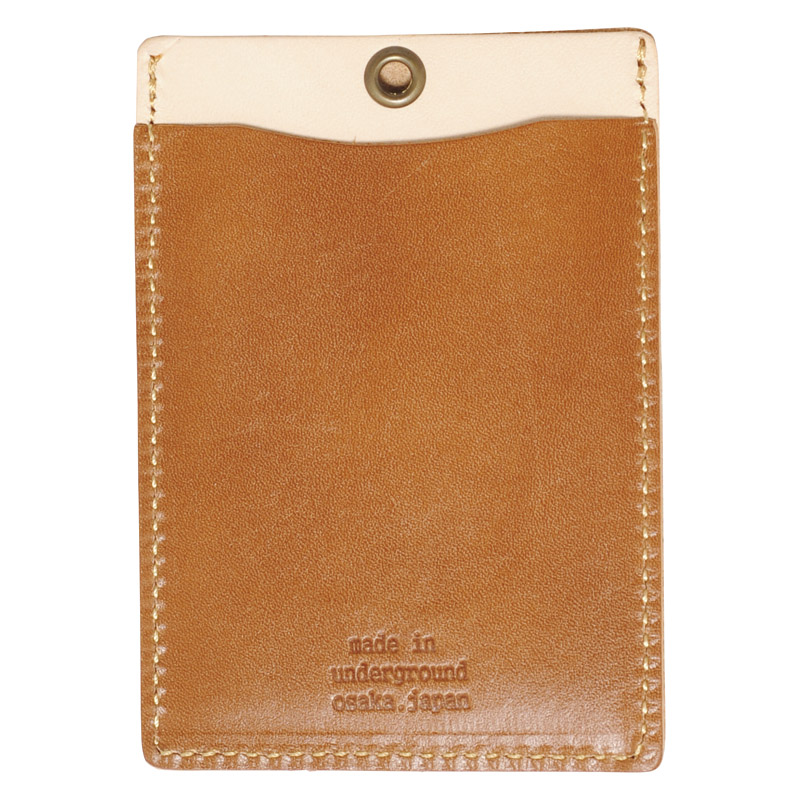 made in underground osaka.japan オイルヌメ革パスケース