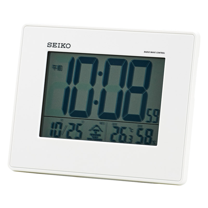 セイコー 大画面電波デジタル目覚し