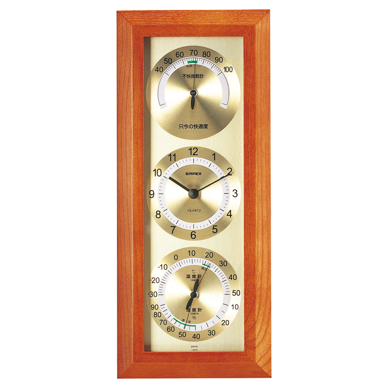 エンペックス 快適モニタ1台4役 不快指数計･時計･温度･湿度計