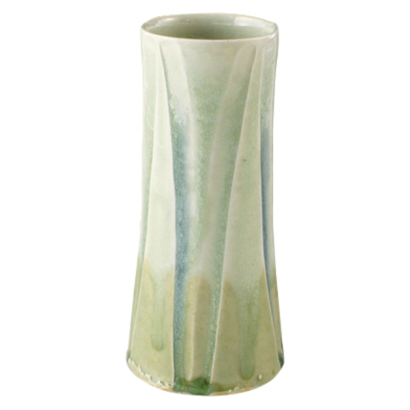 京焼･清水焼 灰釉ソギ 花入