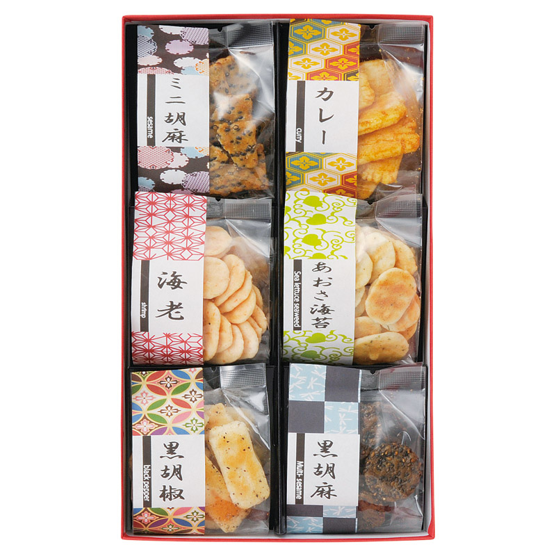 お煎餅6種詰合せ あられ煎