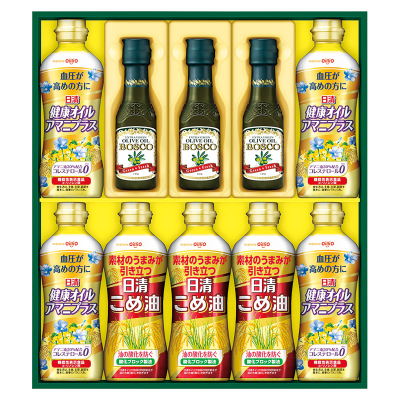 日清オイリオ ボスコオリーブオイル&バラエティオイルギフト 