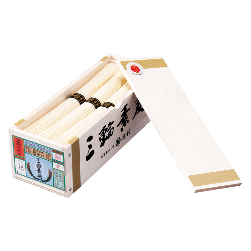 池利 三輪素麺 ミニチュア木箱入