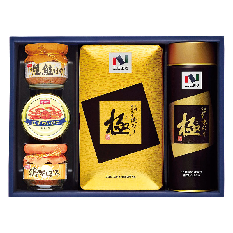 ニコニコのり 焼のり･味のり･カニ缶･瓶詰詰合せ