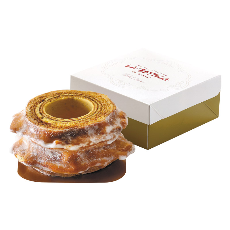 「ラ･ベットラ･ダ･オチアイ」 バウムクーヘン 2山（オレンジピール入り）