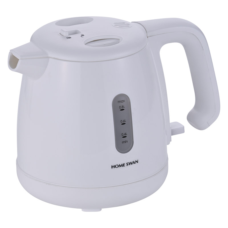 HOME SWAN 転倒漏れ防止機能付き電気ケトル800ml