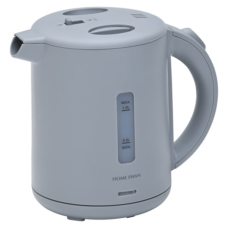 HOME SWAN 転倒漏れ防止機能付き電気ケトル1㍑