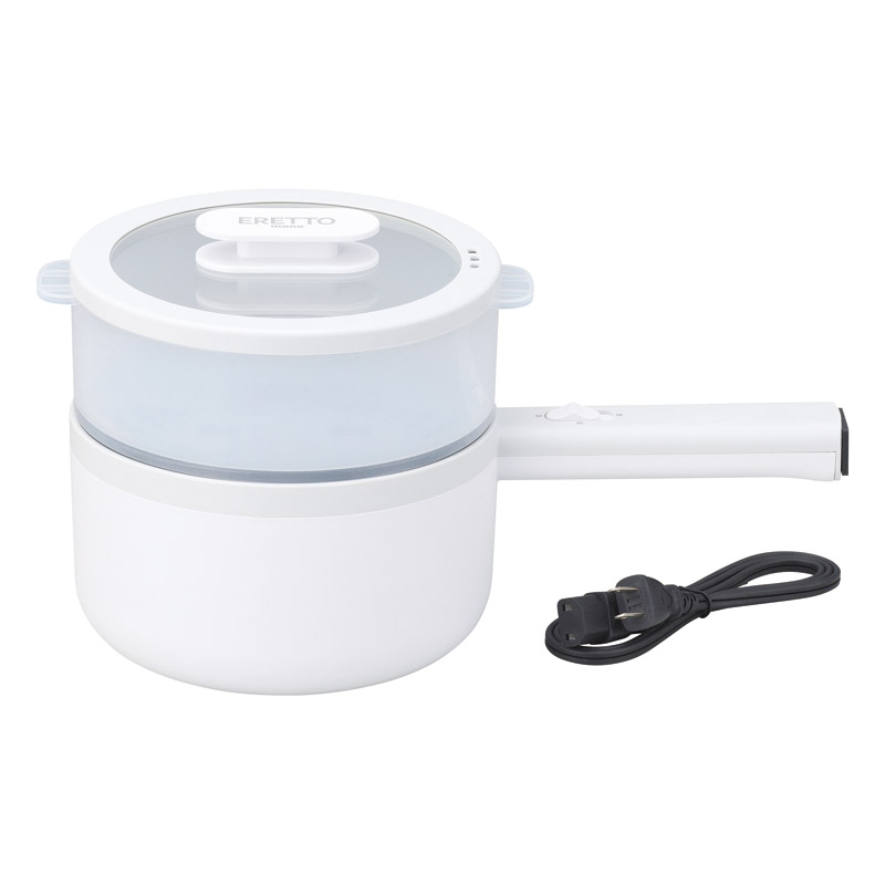 ERETTO mono 蒸し器兼用電気片手鍋18㎝