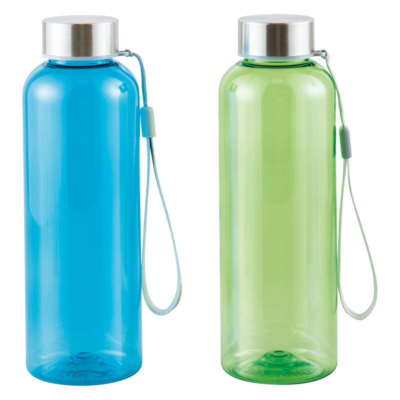 再生樹脂でできたクリアボトル500ml（1P）