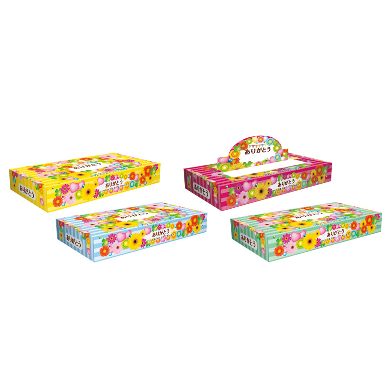 ありがとうPOP UP BOXティッシュ40W（1P）