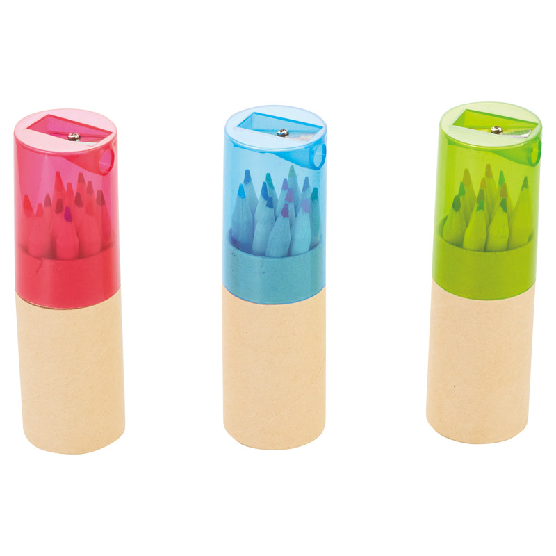 色えんぴつ12pcs シャープナー付（1P）