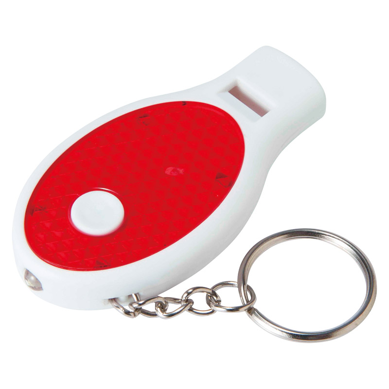 反射板付ライトホイッスルキーホルダー