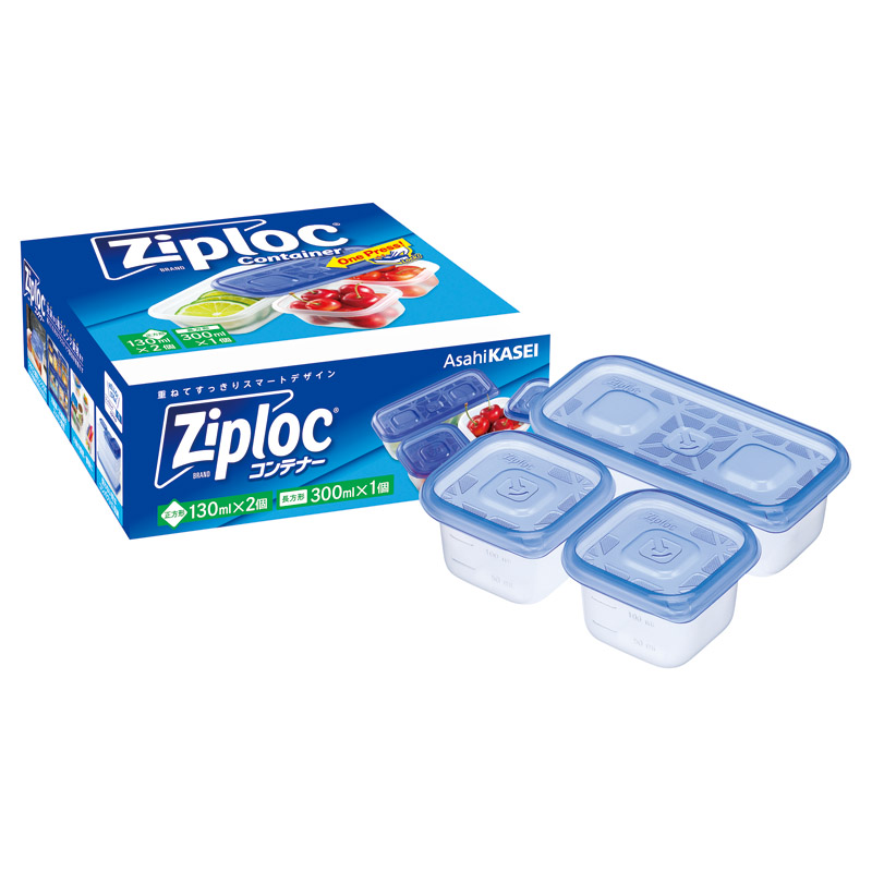 旭化成 ジップロックコンテナーアソート3個セット