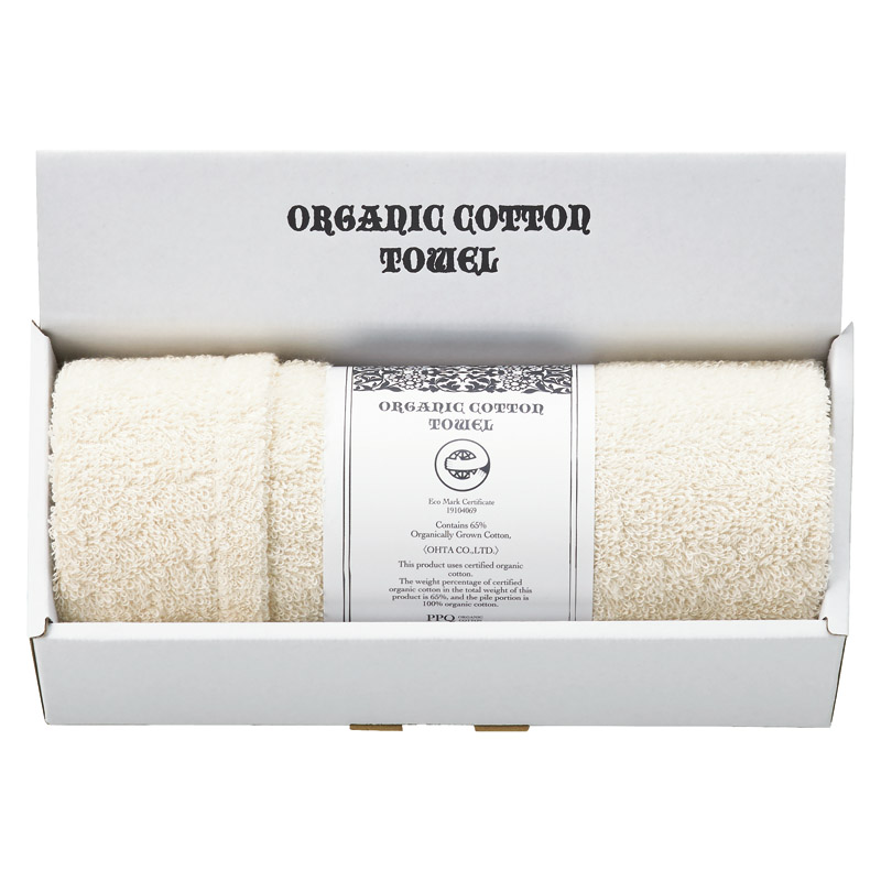 オーガニックコットン フェイスタオル