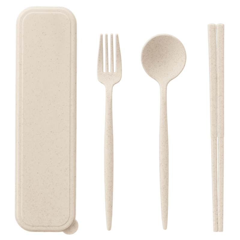 カトラリーセット麦わら入タイプロング（3点）