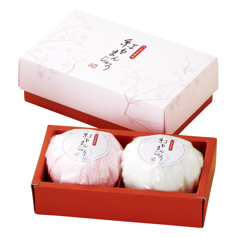 紅白まんじゅうタオル2P