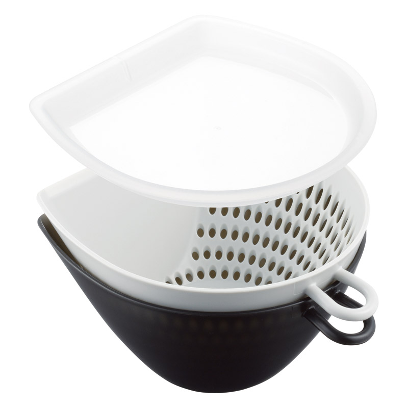 フタ付チリトリ ザルボウルS