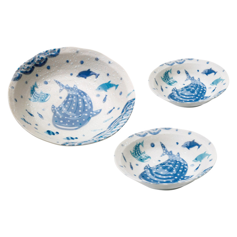 波間の甚兵衛 三ツ組鉢揃