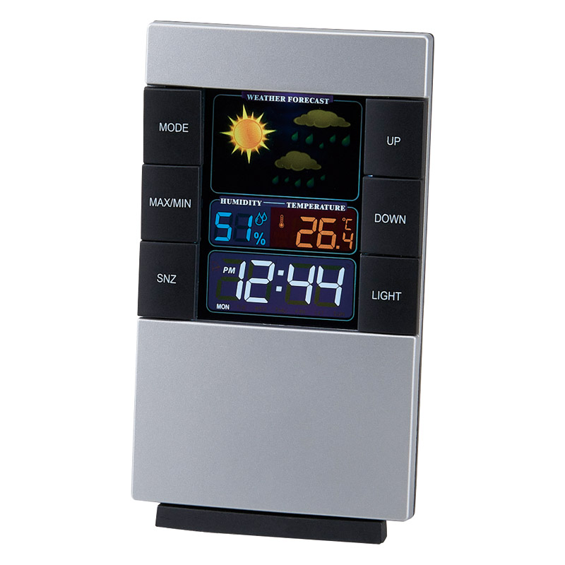 カラーウェザーインフォクロック（音･振動センサー付）