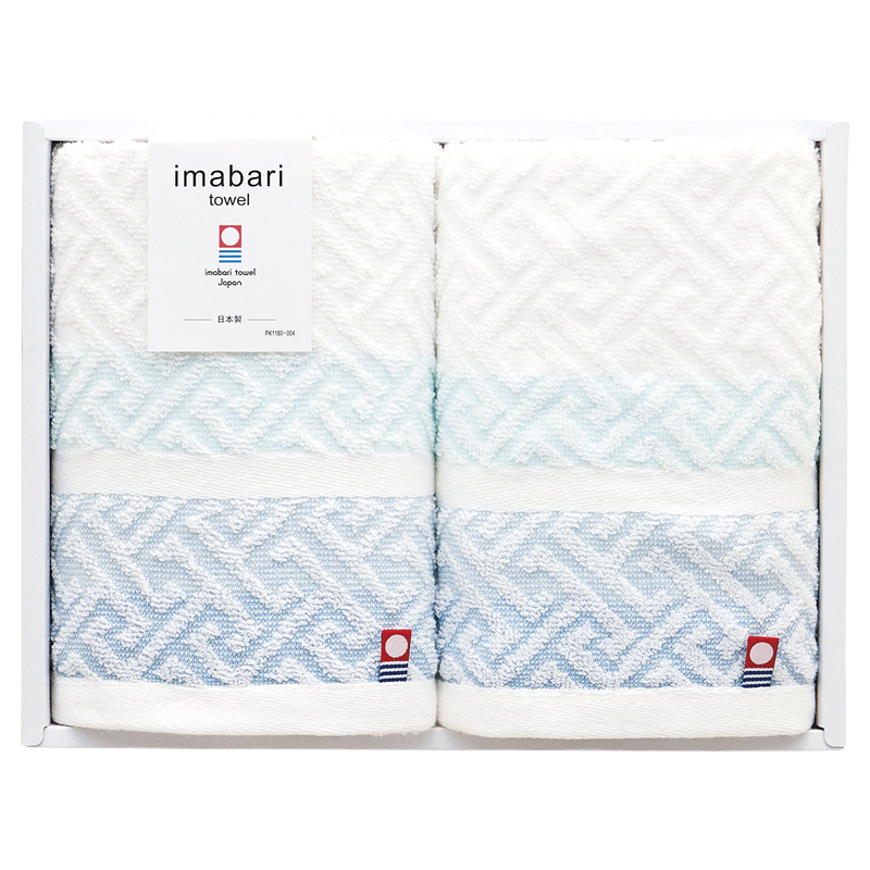 スピニングモード 紋ジャカード今治フェイスタオル2P