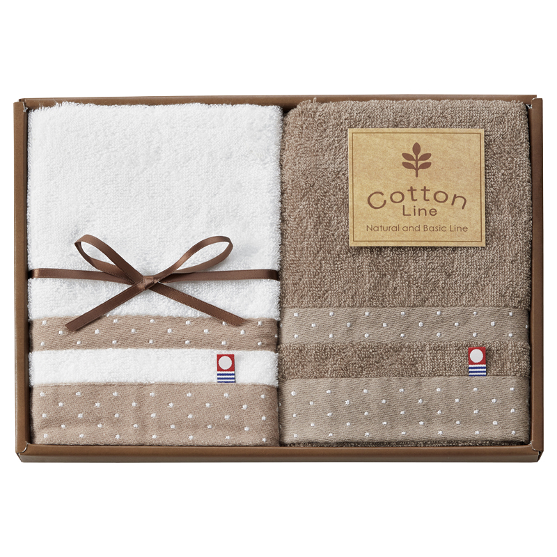 コットンライン フェイスタオル2P