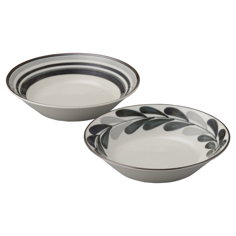 MONOKUROモノクロ 深皿ペア