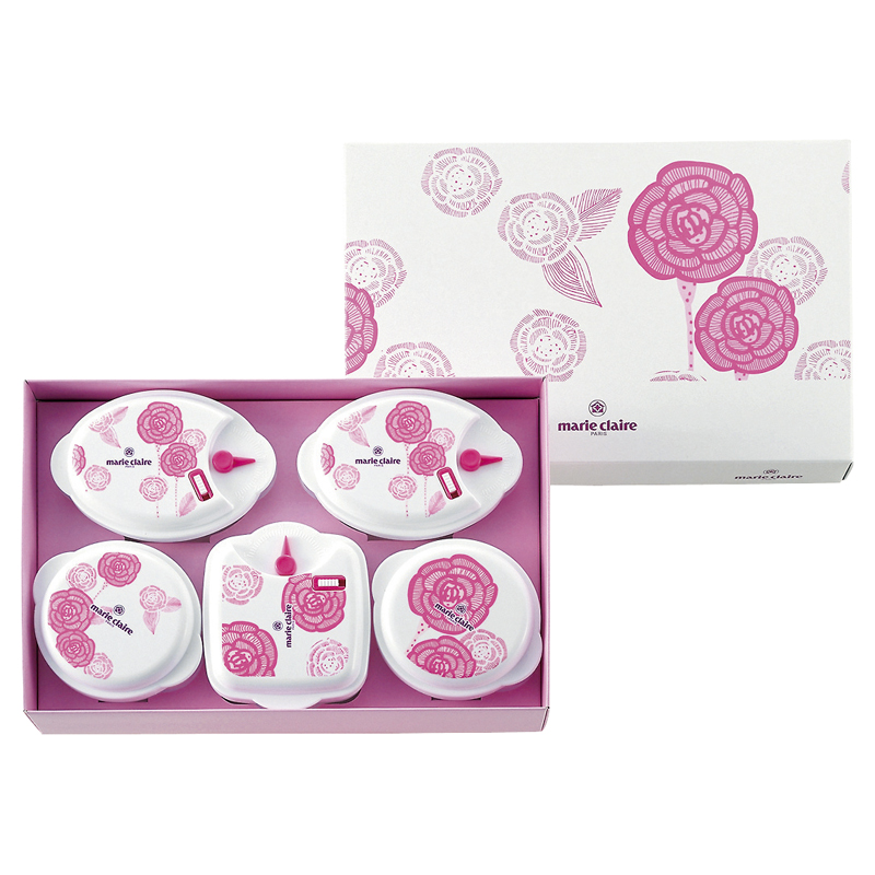 マリ・クレール 電子レンジ容器5pc