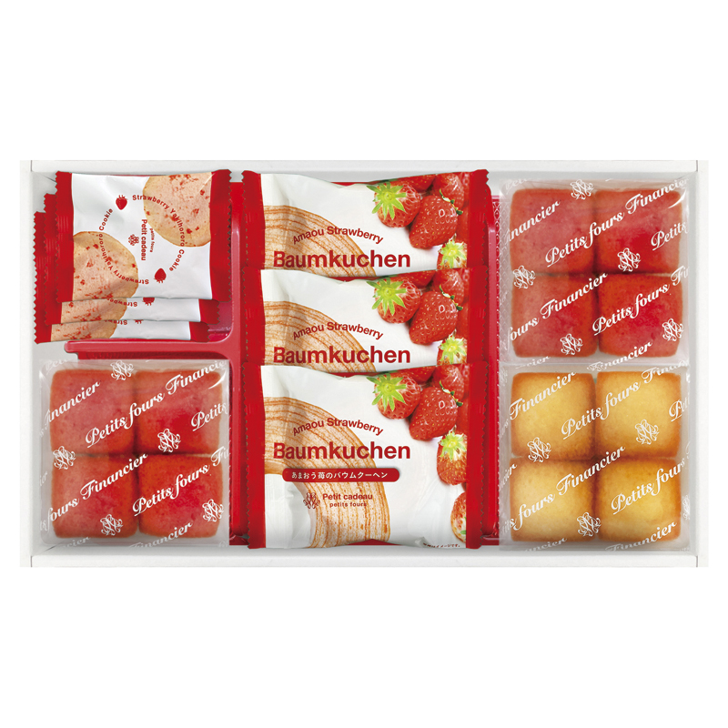 あまおう苺バウムクーヘン＆プチフィナンシェ ギフトボックス