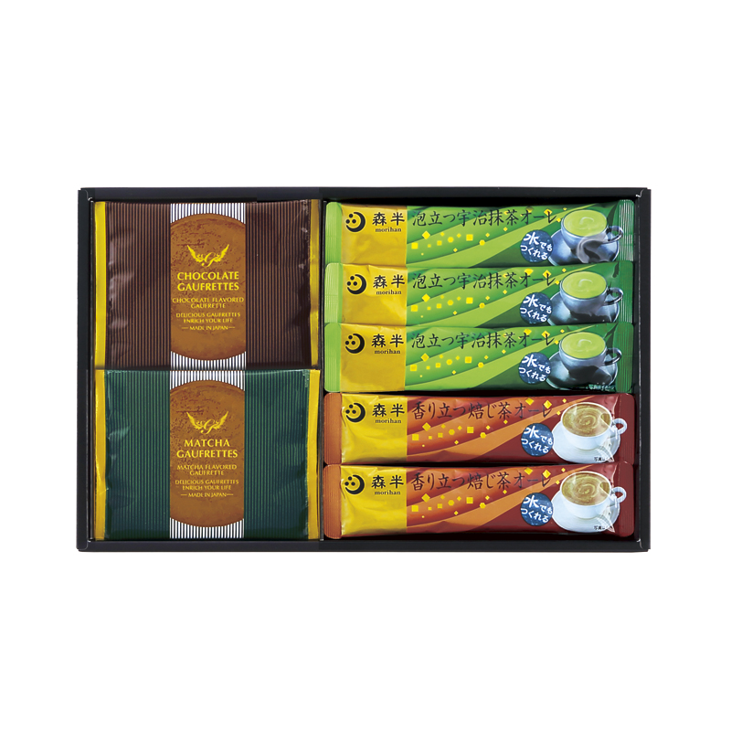 宇治抹茶香るオーレとゴーフレット