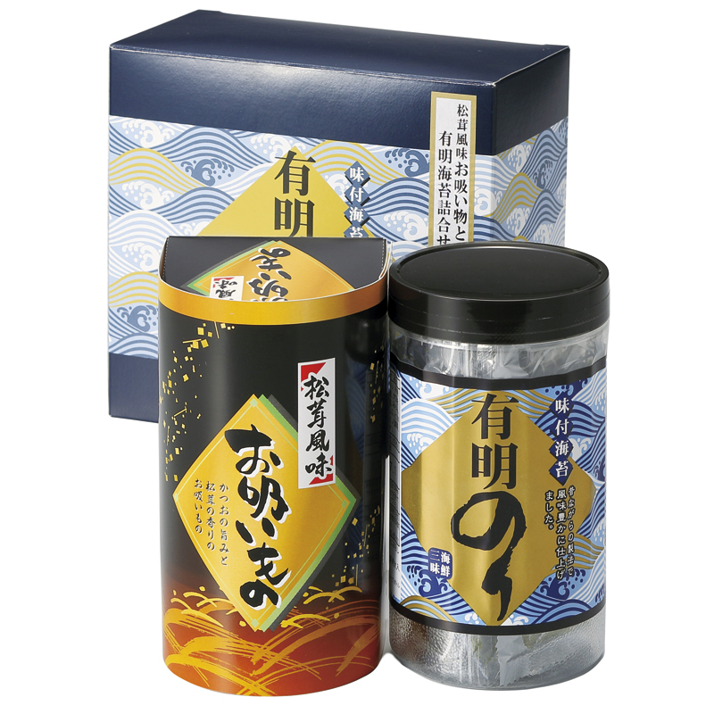 有明のり・永谷園松茸風味お吸い物詰合せ