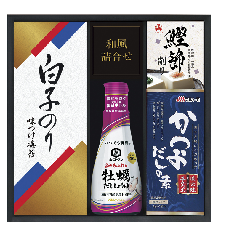 キッコーマンしょうゆ＆白子のり食卓詰合せ