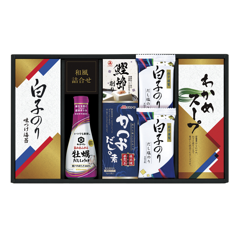 キッコーマンしょうゆ＆白子のり食卓詰合せ