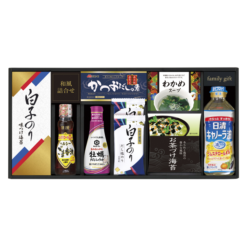 キッコーマンしょうゆ&白子のり食卓詰合せ