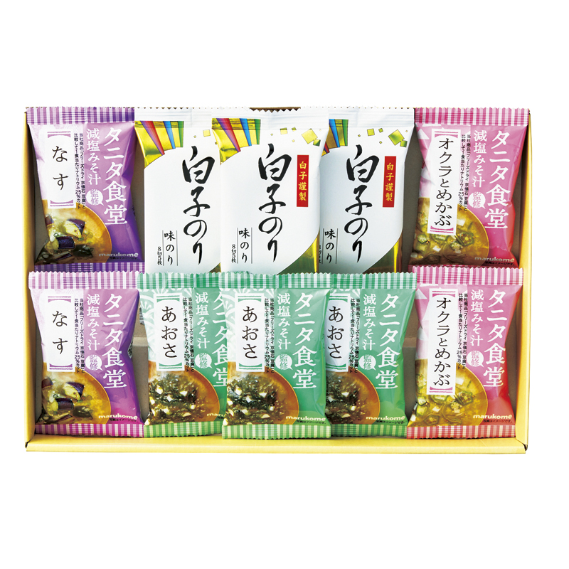 タニタ食堂監修減塩みそ汁・白子のり詰合せ