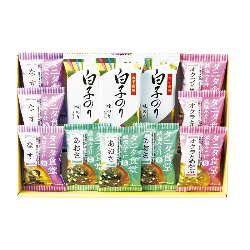 タニタ食堂監修減塩みそ汁・白子のり詰合せ