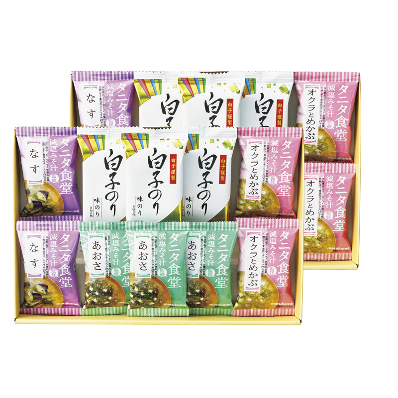 タニタ食堂監修減塩みそ汁・白子のり詰合せ