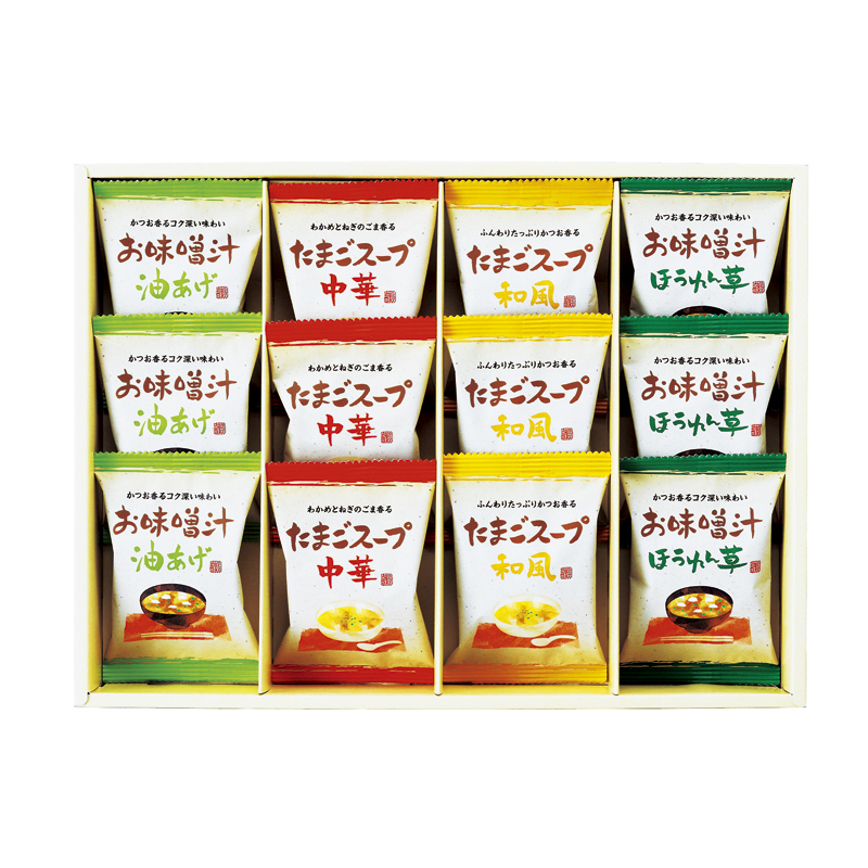 フリーズドライ「お味噌汁・スープ詰合せ」