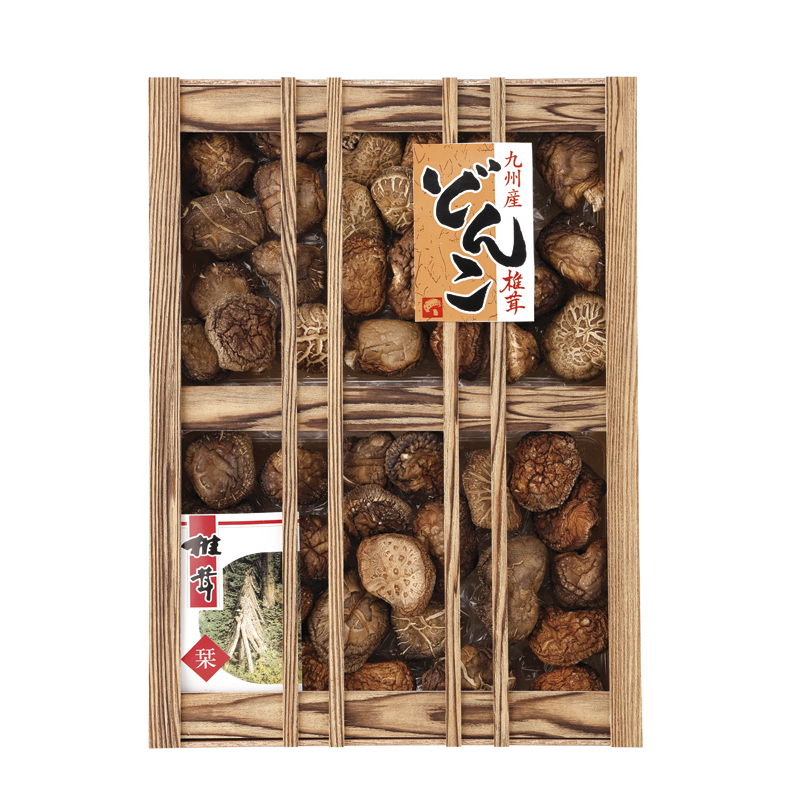 九州産原木どんこ椎茸(木箱入)